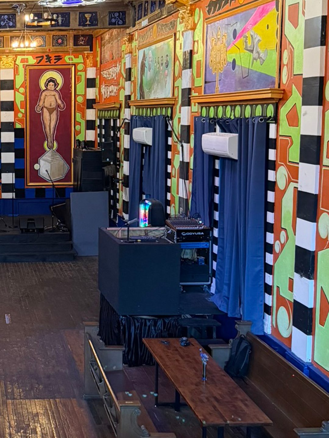 Indigo Chapel from above the front door