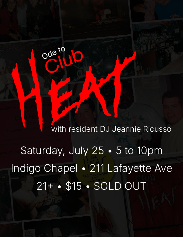 Ode to Club Heat flyer